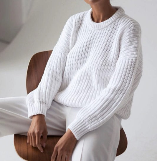 Tijdloos & Stijlvol – Witte Knit Must-Have